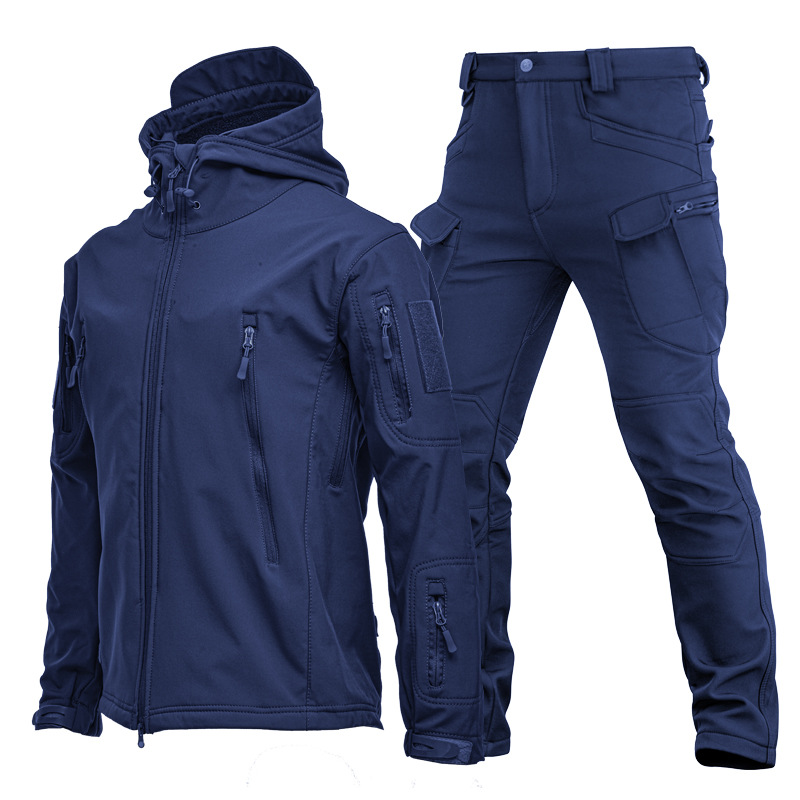 Windproof Jacket Softshell - Conjunto de jaqueta softshell de pele