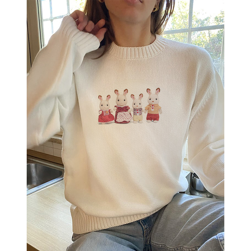 Winter Clothing Cute - Camisola de malha com padrão de