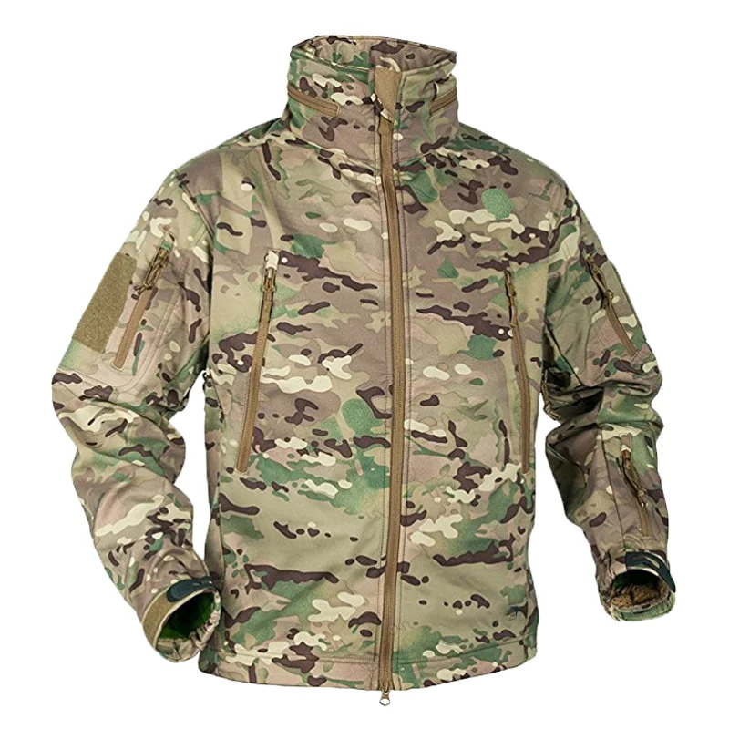 Windproof Jacket Softshell - Inverno outono softshell jaquetas de lã