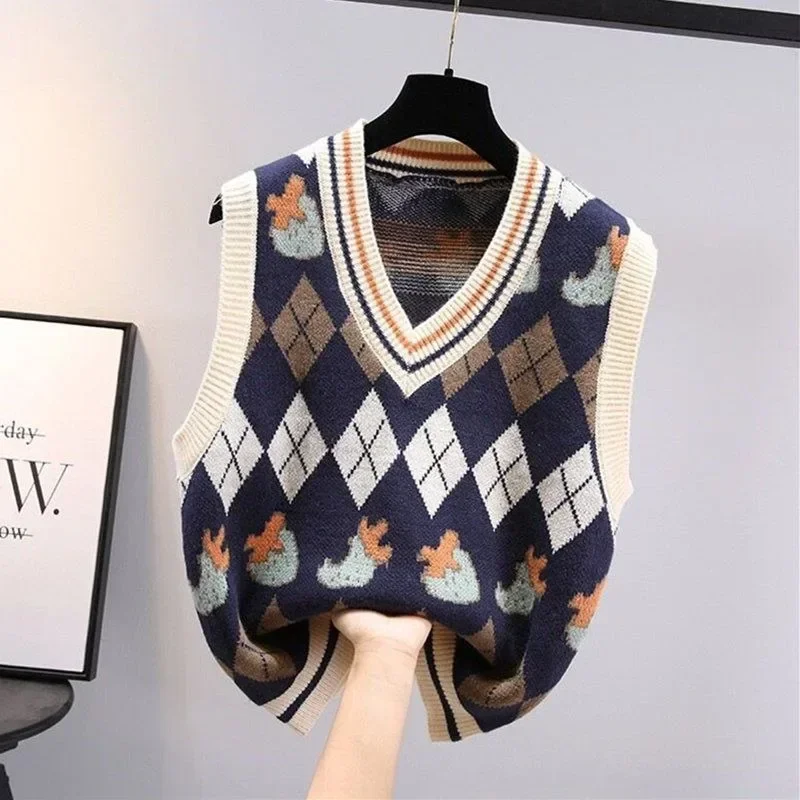 Winter Clothing Cute - Coletes de malha com decote em