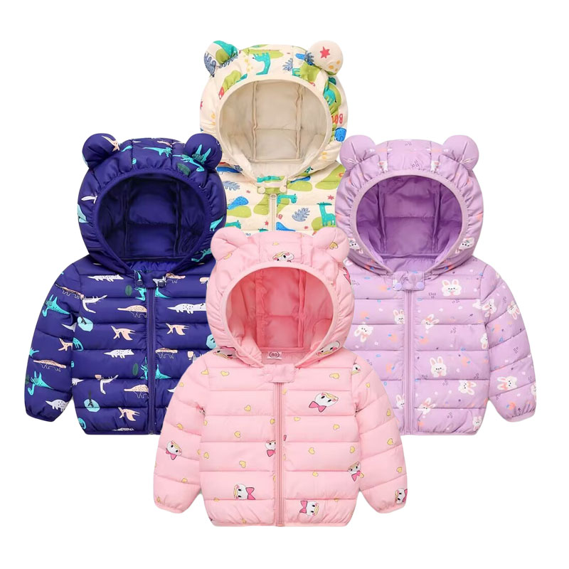 Winter Clothing Baby Girl - Casaco de algodão infantil, jaqueta com