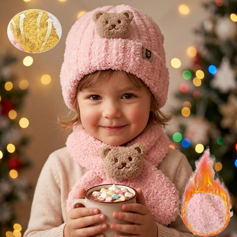 Winter Clothing Baby Girl - Conjunto de gorro e cachecol para