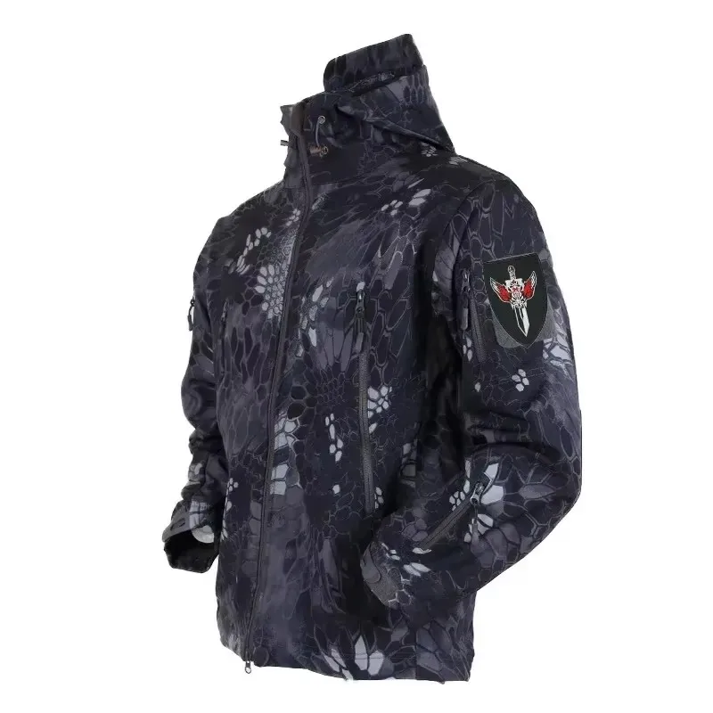 Windproof Jacket Softshell - 5XL 6XL CP Camuflagem Soft Shell