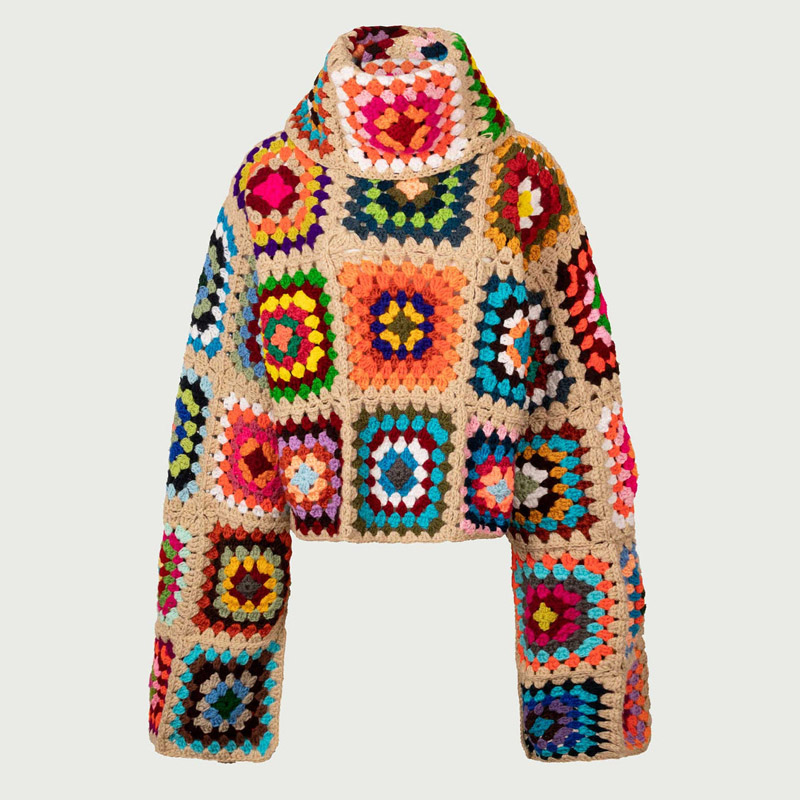 Suéteres de Crochê Coloridos c - Winter Clothing Cute avaliação e preço
