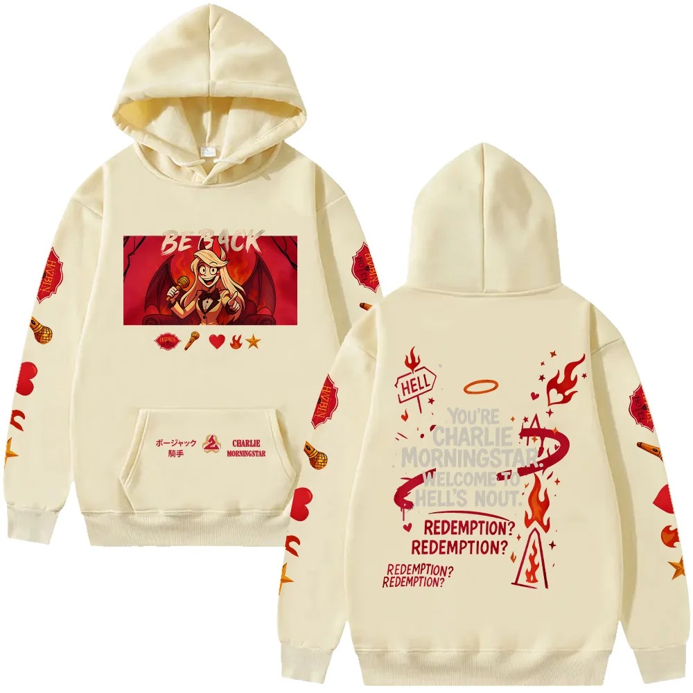 Hazbin hotel oversized unisex  - Winter Clothing Ideas avaliação e preço