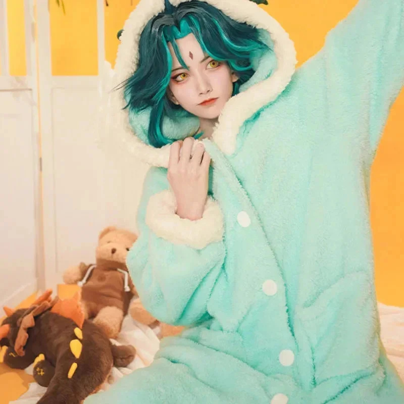 Genshin impacto cosplay pijama - Winter Clothing Cute avaliação e preço
