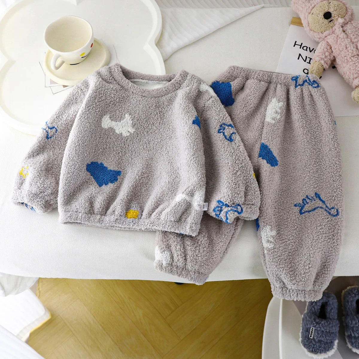 Pijama grosso de lã quente inf - Winter Clothing Baby Girl avaliação e preço
