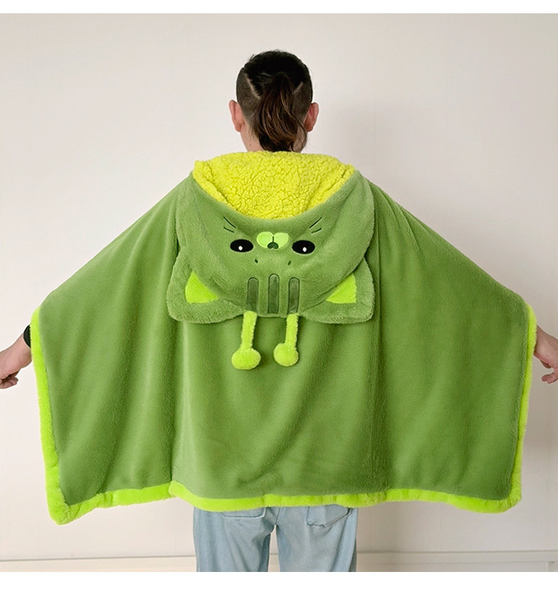 Manta com Capuz de Gato Aliení - Winter Clothing Cute avaliação e preço