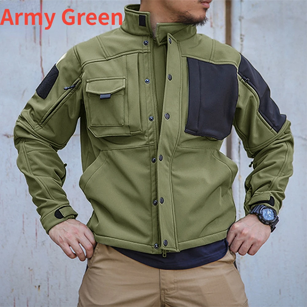 Conjunto tático de pele de tub - Windproof Jacket Softshell avaliação e preço