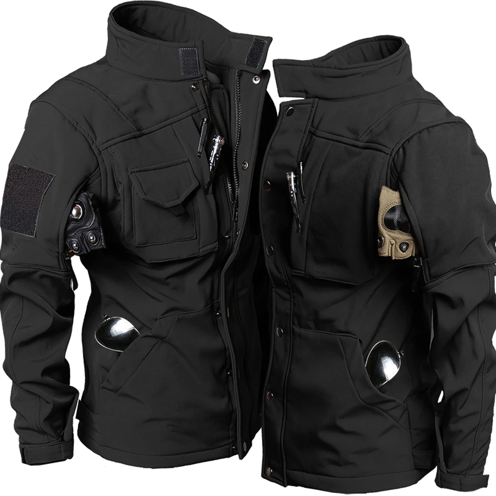 Conjunto tático de pele de tub - Windproof Jacket Softshell avaliação e preço